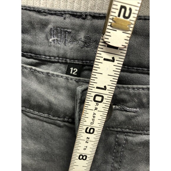 Kut From The Kloth MIA Toothpick Skinny Jeans Size 12 Gray Distressed - Picture 9 of 16